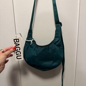 Baggu Small Nylon Crescent Cypress NWT